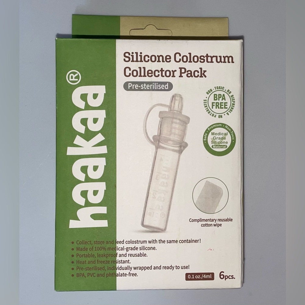 Haakaa Silicone Colostrum Collector Set - 6ct, NEW, unused